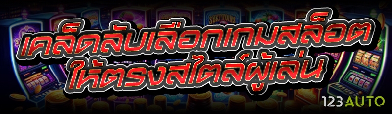 เคล็ดลับเลือกเกมสล็อต ให้ตรงสไตล์ผู้เล่น