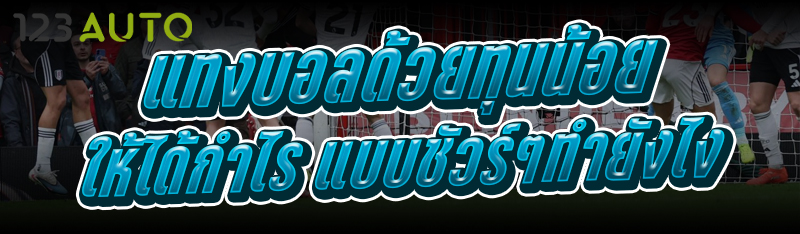 แทงบอลด้วยทุนน้อย ให้ได้กำไร แบบชัวร์ๆทำยังไง