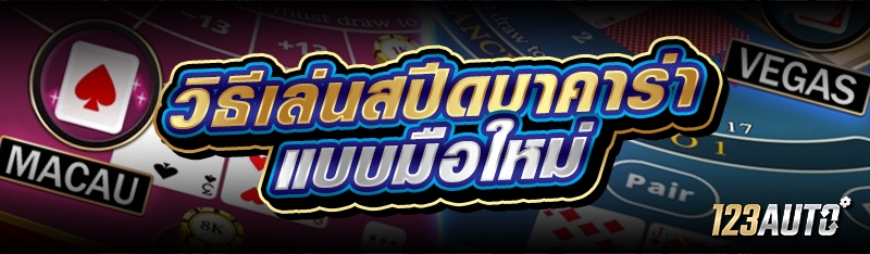 วิธีเล่นสปีดบาคาร่า แบบมือใหม่