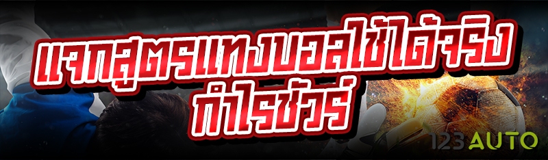 แจกสูตรแทงบอลใช้ได้จริง กำไรชั